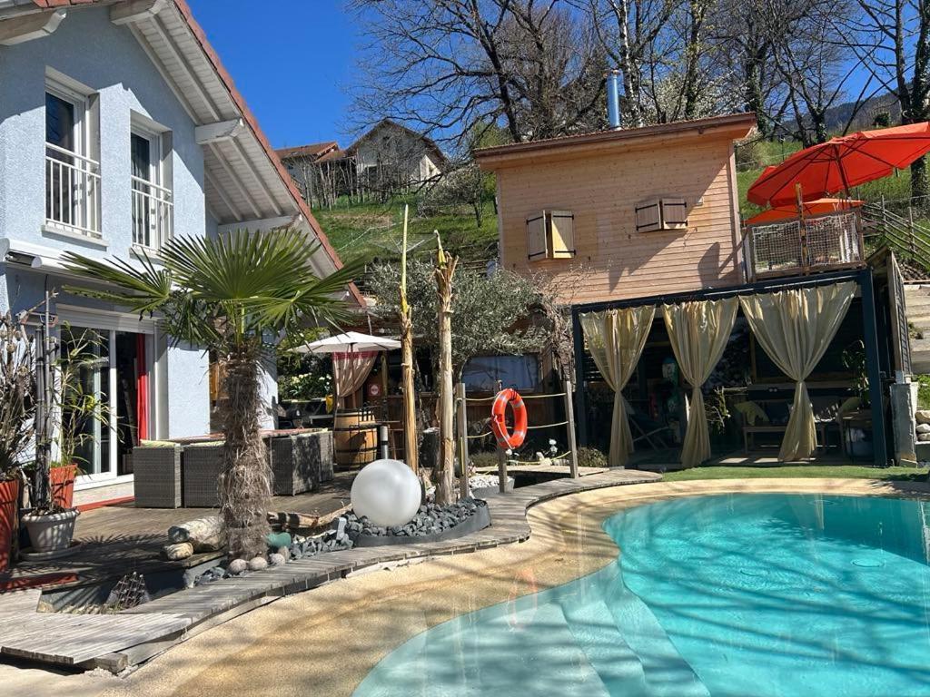 A La Marc'Quize Chambres D'Hotes, Petit Dejeuner Compris, Avec Piscine A Debordement En Exterieur, Bain Nordique A 38 Degres En Prestation Supplement Sur Reservation Horaire Anticipee 1 Place De Parking Gratuite Sur Place Mouxy Eksteriør bilde